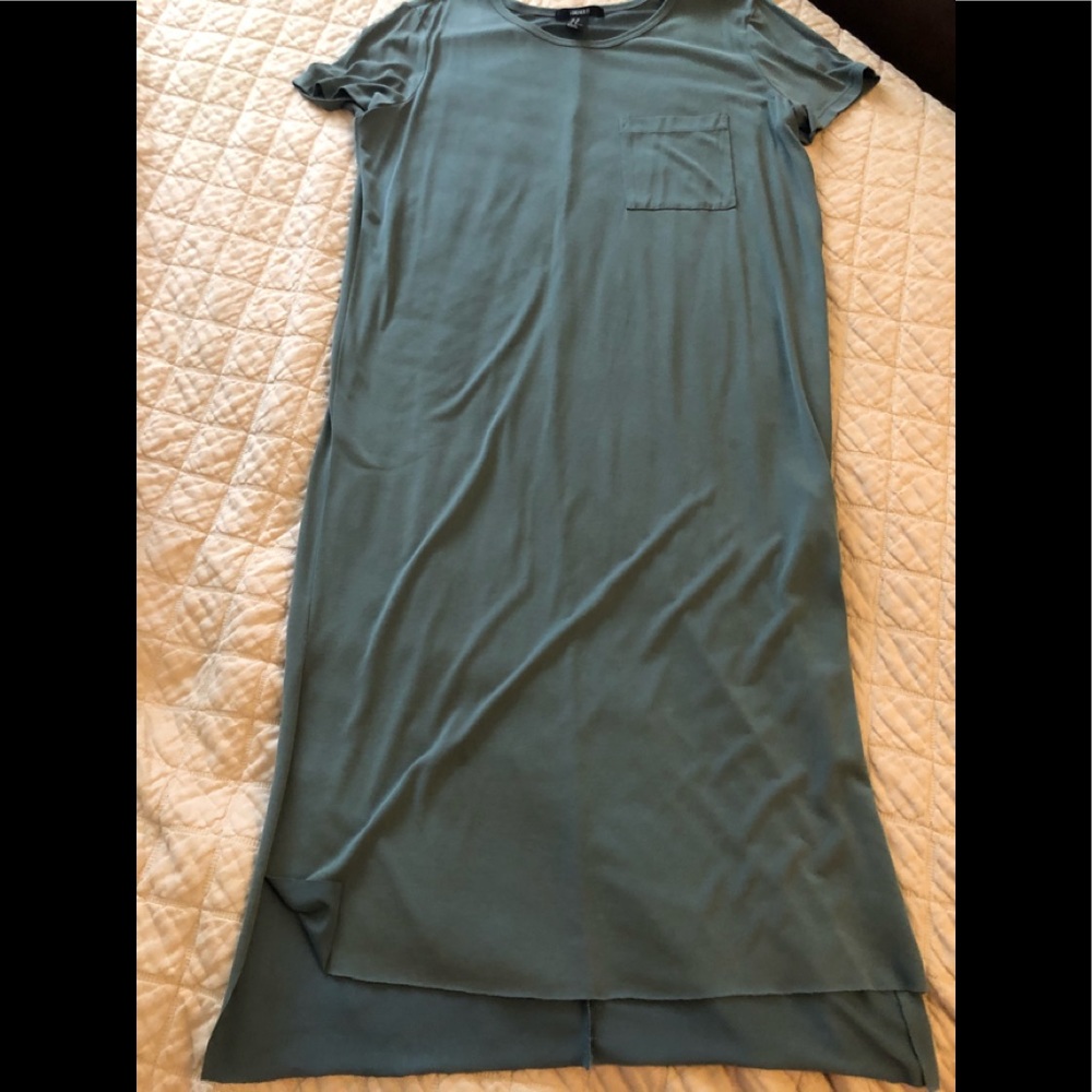 Slate green Tshirt dress